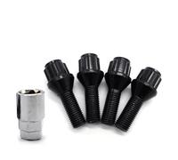 Tornillos rueda Pernos Tuercas Espárragos Bloqueo Llantas Aleación Coche Color Negro Compatible Con Para E81 E82 E87 E88 E30 E36 E46 E90 E91 E92 E93