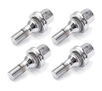 Tornillos Rueda,Tornillos Antirrobo Coche 4pcs 17mm Tuercas De Rueda Tornillos Aleación Asiento Plano Uso Apto Para Peugeot 206 207 307 308 406 407 607