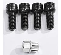 Tornillos Rueda,Tornillos Antirrobo Coche 5 Unids 17mm Tornillo Rueda Antirrobo Perno Tornillo Y Bloqueo Lug Uso Apto Para VW Golf Coche Rueda Tornillos Accesorios