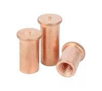 Tornillos separadores de soldadura de acero al carbono con revestimiento de cobre, rosca M3, M4, M5 y M6. Longitud del tornillo conector: 5-30 mm.(30mm,M4-20pcs)