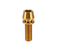 Tornillos Titanio Bicicleta, Resistentes y Ligeros, Pernos Montaña con Arandela M5x16 Dorado for Ciclistas Profesionales y Aventuras Todo Terreno