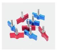 Tornillos, tornillo de palanca de pulgar (5 unidades), tuerca de mariposa con mango en forma de T y perilla.(Black,M6*30 mm)