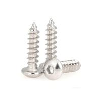 Tornillos,Tornillo de rosca, Tornillos autorroscantes hexagonales de cabeza redonda, alta dureza, M3, M4, M5 y M6, 5 a 20 piezas, color negro, 8, mm(Nickel Plated,M6 x 40 (5pcs))