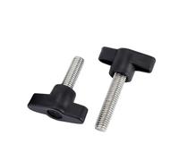 Tornillos Tornillos de mariposa Perno de cabeza en T torcido a mano plástico, tornillo mango forma Z acero inoxidable 304, ala a