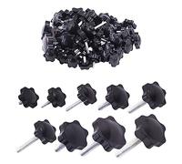 Tornillos Tornillos de mariposa Perno de mango sujeción rosca en forma estrella, perilla mano baquelita, tornillo apriete, equipo industrial, acero plástico