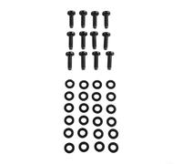 Tornillos Torx para Jeep para Wrangler YJ TJ JK JKU 07-18 M8 Tornillos Torx de repuesto para pilares A rígidos, bisagras de marco de parabrisas, media puerta, soporte de barra enrollable, 12 piezas