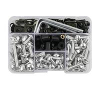 Tornillos Tuercas Kit De Tornillos Carenado Para Motocicleta Para Para NINJA300 Para NINJA 300 Fijación, Clips, Tuercas Carrocería Motocicleta Kit Pernos Carenado(Plata)