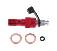 Tornillos y arandelas para banjo de motocicleta para cilindro maestro de pinza de freno M10 X1.25/M10 x 1.0 mm, duradero (rojo 1.0 mm)