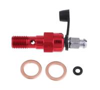 Tornillos y arandelas para banjo de motocicleta para cilindro maestro de pinza de freno M10 X1.25/M10 x 1.0 mm, duradero (rojo 1.25 mm)