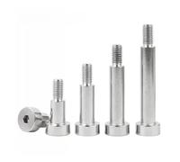 Tornillos y pernos de hombro con cabeza cilíndrica hexagonal de acero inoxidable 304 M2, 0.5, M3, M4, M5, M6, M8, M10(5mm,D6x M5 (5pcs))