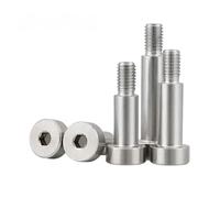 Tornillos y pernos de hombro con cabeza cilíndrica hexagonal de acero inoxidable 304 M2, 0.5, M3, M4, M5, M6, M8, M10(20mm,D10x M8 (2pcs))