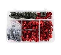 Tornillos Y Pernos De Motocicleta para Aprilia Dorsoduro 750, 1200 Y 900 Caponord 1200 RXV/SXV Kit De Tornillos Y Tuercas De Carenado Tuercas de carenado(Rojo)
