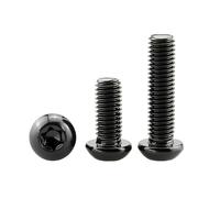 Tornillos y pernos Torx de cabeza plana, Tornillos de cabeza botón Torx a prueba manipulaciones acero inoxidable 304 A2-70 M1.6-M8, paquete menos 50 piezas(6mm)