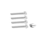 Tornillos y tuercas antirrobo de seguridad M10 P1.25 304 de acero inoxidable for toldos de bicicletas de montaña, accesorios for automóviles, luz LED for estilizar el automóvil(M10x40mm)