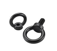 Tornillos y tuercas de anillo elevación acero inoxidable 304 con revestimiento negro M3 M4 M5 M6 M8 M10 M12 M14 M16 M18 M20 M24(M24x40mm 1pc)