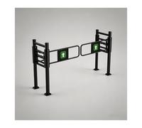 Torniquete hidráulico mecánico, puerta batiente manual unidireccional de acero inoxidable for entrada de supermercado, máquina de acceso(PR: 4 PST (BLK))
