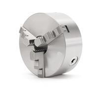 Torno autocentrante de tres mordazas de 6 pulgadas y 160 mm K11-160 con mandril de laminación de metal