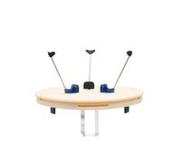 Torno Ceramica Plato giratorio de rueda cerámica 15,35 pulgadas | Máquina cortadora de cerámica independiente con patas de soporte ajustables y abrazaderas