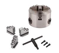 Torno Chuck SANOU K11-80 Torno de 3 mordazas Chuck autocentrante Torno de 80 mm Diámetro para el torno de carpintería 0.07mm precisión