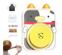 Torno De Alfarería para Principiantes, Tornos De Alfarería Y Accesorios, Kit De Torno De Alfarería USB para Niños Con Diseño De - Kit De Alfarería, Rueda De Arcilla para Animales, Plantas, Formas