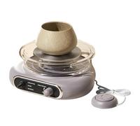 torno de alfarero, Máquina for dar forma a la cerámica, con rotación en sentido horario y antihorario, pantalla LCD táctil, for principiantes, profesionales artistas(Gray)