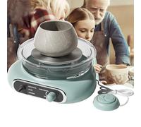 torno de alfarero, Máquina for dar forma a la cerámica, con rotación en sentido horario y antihorario, pantalla LCD táctil, for principiantes, profesionales artistas(Green)