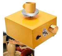 torno de alfarero, Torno de alfarero, herramientas cerámica, máquina arcilla con velocidad ajustable/mini torno, for esculpir manualidades DIY(Yellow)