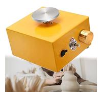 torno de alfarero, Torno eléctrico de cerámica con plato giratorio, máquina for modelar cerámica con 8 herramientas for modelar arcilla.(Yellow)