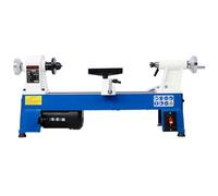 Torno de madera de sobremesa de 10" x 18" con 5 velocidades variables (500/750/1150/1800/3200 RPM). Mini torno for madera.