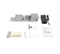 Torno De Precisión 100 W, Mini Banco Trabajo, Destornillador For Carpintería, Herramienta Pulido Rotativa, 6 Cuchillas Corte For Torneado Pequeño y portátil