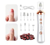 Torno de uñas, eléctrico portátil inalámbrico fácil | Kit completo de máquina de uñas recargable | para mujeres, niñas, adultos, , viajes interiores y exteriores y manicura