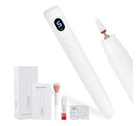 Torno de Uñas Profesional, 18000 RPM, Lima Electrica Uñas con Luz LED y Pantalla, Torno para uñas con 5 Velocidades Ajustables y Rotación Bidireccional, Nail Drill para Pedicura