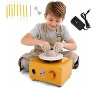 Torno Eléctrico Para Cerámica, 0-2000 Rpm, Máquina De Sobremesa Con Platos 10 Cm Y 6,5, Kit Completo «hazlo Tú Mismo» Para Principiantes