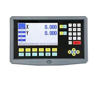 Torno fresador con pantalla LCD de 2 ejes y 9 idiomas, lectura digital, CA 220 V/110 V, codificador de e lineal de 2 piezas de 50-1000 mm, regla de rejilla(HS800-2)
