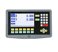 Torno fresador con pantalla LCD de 2 ejes y 9 idiomas, lectura digital, CA 220 V/110 V, codificador de e lineal de 2 piezas de 50-1000 mm, regla de rejilla(HS800-2 with scales)