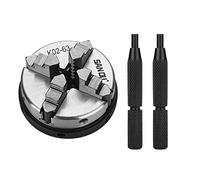 Torno giratorio de cambio rápido de 4 mandíbulas K02-63/M14 mandril de torno manual autocentrante para herramientas de carpintería accesorios