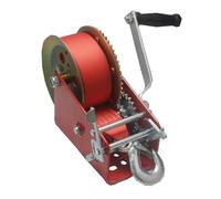 Torno manual del torno manual de 3000 libras, torno de cuerda de nailon galvanizado de color rojo moldeado por pulverización