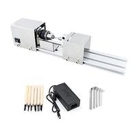 Torno, máquina pulidora de Cuentas de Torno de Madera para Trabajo de Madera DIY, Herramientas de Torno de Velocidad Variable de Madera pequeña, Juego estándar de Torno de carpintería DC 24V, máquina