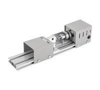 Torno miniatura Buda perla pequeña torno torno (cubierta de hierro), torno para metalurgia, metal Lathe,12-24V DC