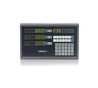 Torno Molino Dro Pantalla de 3 ejes y 3PCS Escalas lineales 5U 5V TTL Regla óptica/Línea/Codificador Dimensiones 100 a 1000 MM(VM600-3 Dro)