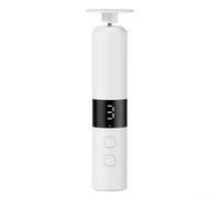 Torno para Uñas Eléctrico 2 en 1: Limador de Pies y Manicura USB Recargable, Quita Durezas para profesional, Pantalla LCD, 40000 RPM, Kit Completo(White)