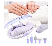 Torno para Uñas, Kit de manicura y pedicura eléctrico, conjunto de herramientas de manicura y pedicura multifuncional, Kit de taladro de uñas eléctrico inalámbrico for hombres o mujeres, uñas C