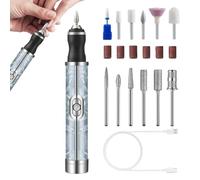 Torno Para Uñas Profesional | Limas De Uñas Profesionales De 4 Velocidades | Recortadora De Pedicure Recargable Inalámbrica Con Puntas | Kit Portátil De Esmalte De Manicura Y Pedicure (A-zul)