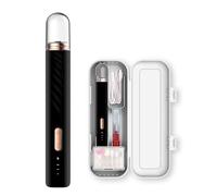 Torno Para Uñas Profesional Pulidoras De Uñas Eléctricas Torno Uñas Gruesas Alicate Cortauñas Electrico Adultos Pies Nail Cutter Corta Lima Portátil 3 Velocidades Ajustable (153x21mm,Black)