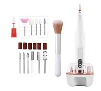 Torno Para Uñas Profesional Pulidoras De Uñas Eléctricas Torno Uñasalicate Cortauñas Electrico Adultos Pies Nail Cutter Corta Profesional Gruesas Portátil Recargable Tipo C (190x50mm,White)