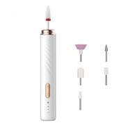 Torno Para Uñas Profesional Torno Uñas Cortauñas Electrico Adultos Nail Cutter Alicate Cortauñas Corta Uñas Adulto Profesional Mango Largo Kit Lima De Uñas Batería Recargable (153X21mm,White)