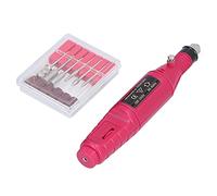Torno para Uñas Pulidor de Uñas Eléctrico Mini Kit de Taladro de Archivo Manicura Pedicura Herramientas de Forma Herramientas de Cuidado de Uñas Portátil 100-240V 3000-18000RPM (Enchufe de la UE)