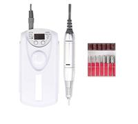 Torno Para Uñas Taladro de uñas portátil profesional 30000 RPM, lima de uñas eléctrica recargable, lima E for uñas acrílicas, eliminación de pulido de gel, lima inalámbrica con kit de brocas for salón