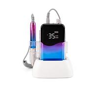 Torno para Uñas, Taladro de uñas portátil, profesional 35000 RPM, lima de uñas eléctrica recargable, lima E for uñas acrílicas, eliminación de pulido de gel, lima inalámbrica con kit de brocas for sal