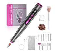 Torno para Uñas, Torno para Uñas Profesional 35000 RPM lima electrica uñas, nail drill Velocidad Ajustable, Manicura y Pedicura Recargable para Uñas de Gel Acrílico Natural